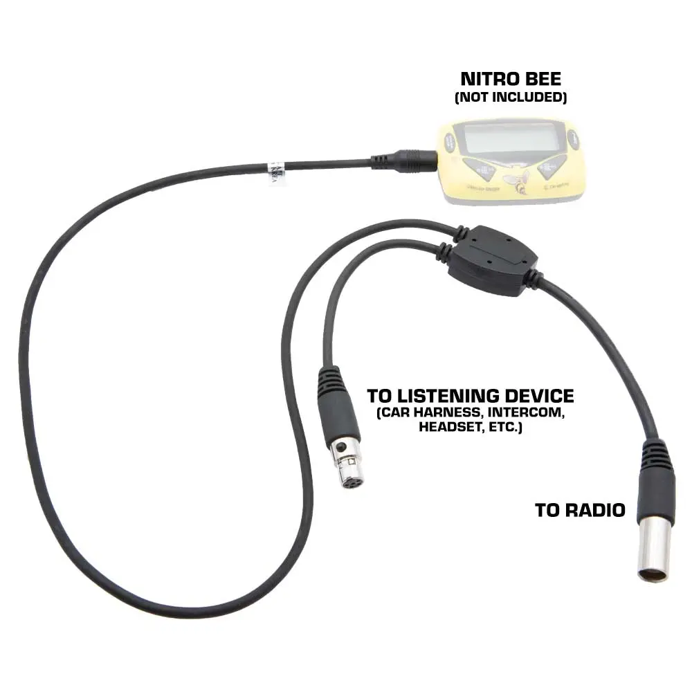 Adapter For Scanner To 5-Pin Car Harness, Headset, Or Intercom 1