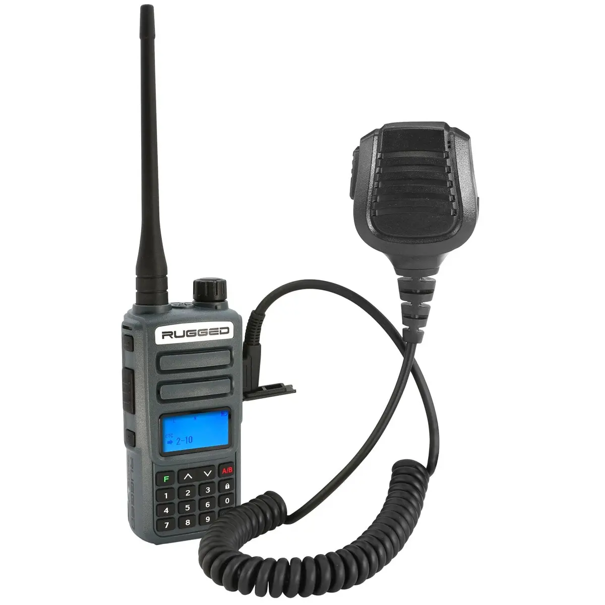 Rugged Gmr2 Plus - Gmrs And Frs Two Way Handheld Radio With Hand Mic 1