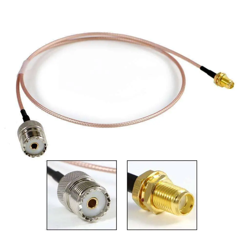 Cable Coaxial Con Adaptador Para Antena De Radio V3 / Rh5r Esp - By Rugged Radios 1