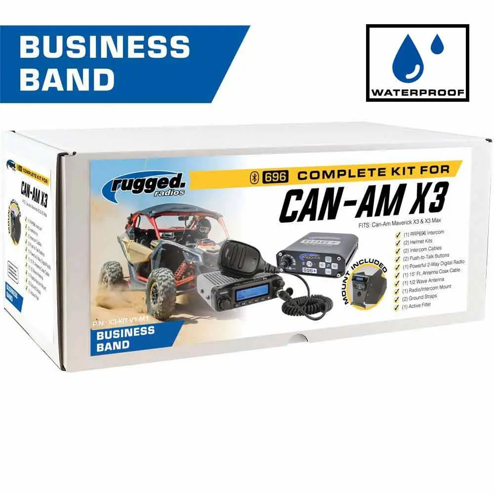 Can-Am X3 Complete Utv Communication Intercom And Radio Kit With Dash Mount 1