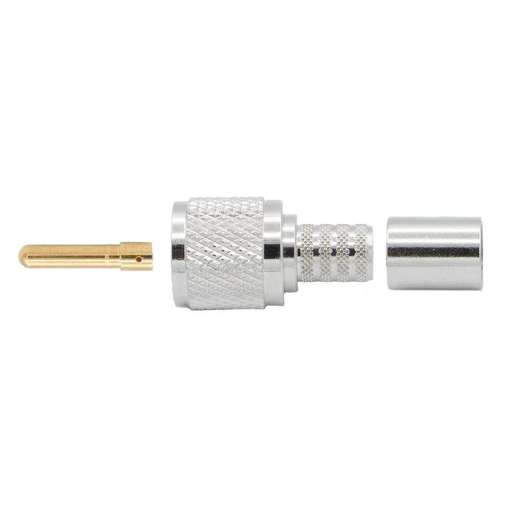Crimp-On Male Pl-259 Uhf Connector For Rugged Lmr400-Uf - Rg8 Cable 1