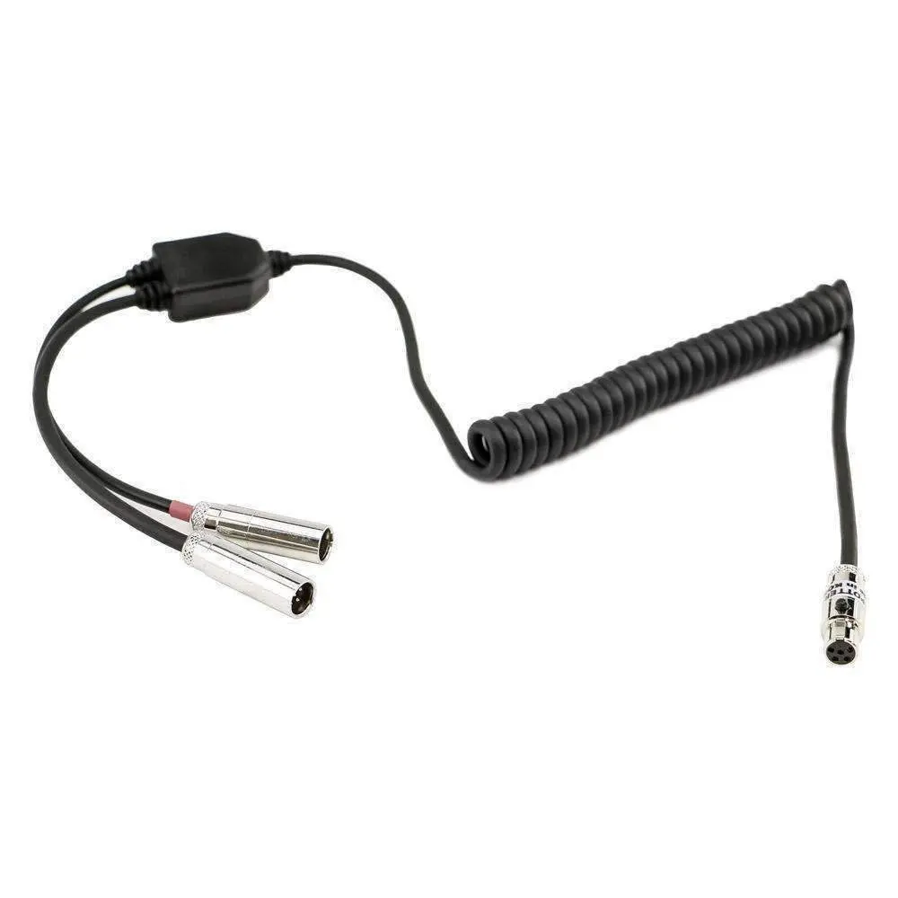 Dual Radios To Headset Coil Cord Adapter For Crew Chief And Race Control 1