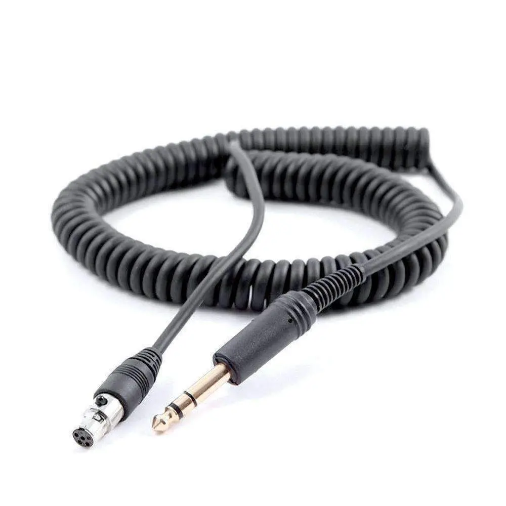 Fire Truck Intercom Headset Coil Cord For 1/4" Style Jacks 1