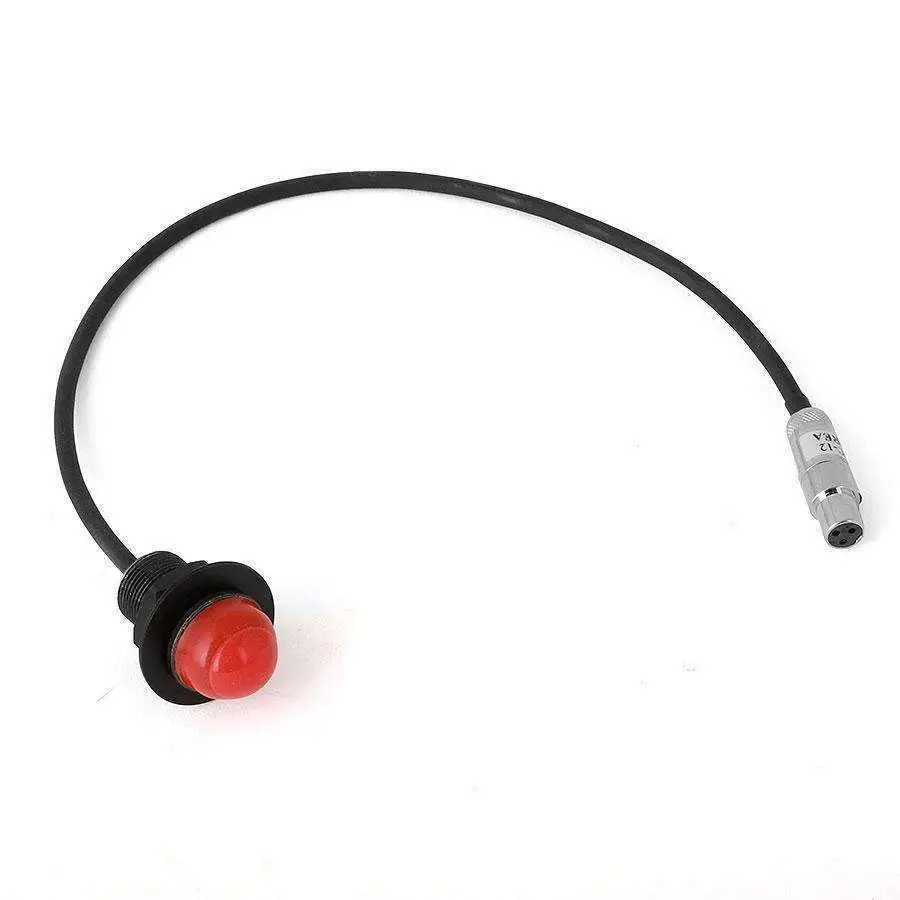 Hole Mount Push To Talk Cable (Ptt) With 12" Straight Cord For Intercoms 1