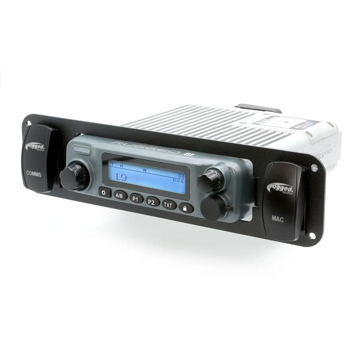 In-Dash Mount With Two Switch Holes For Rugged Radios 1