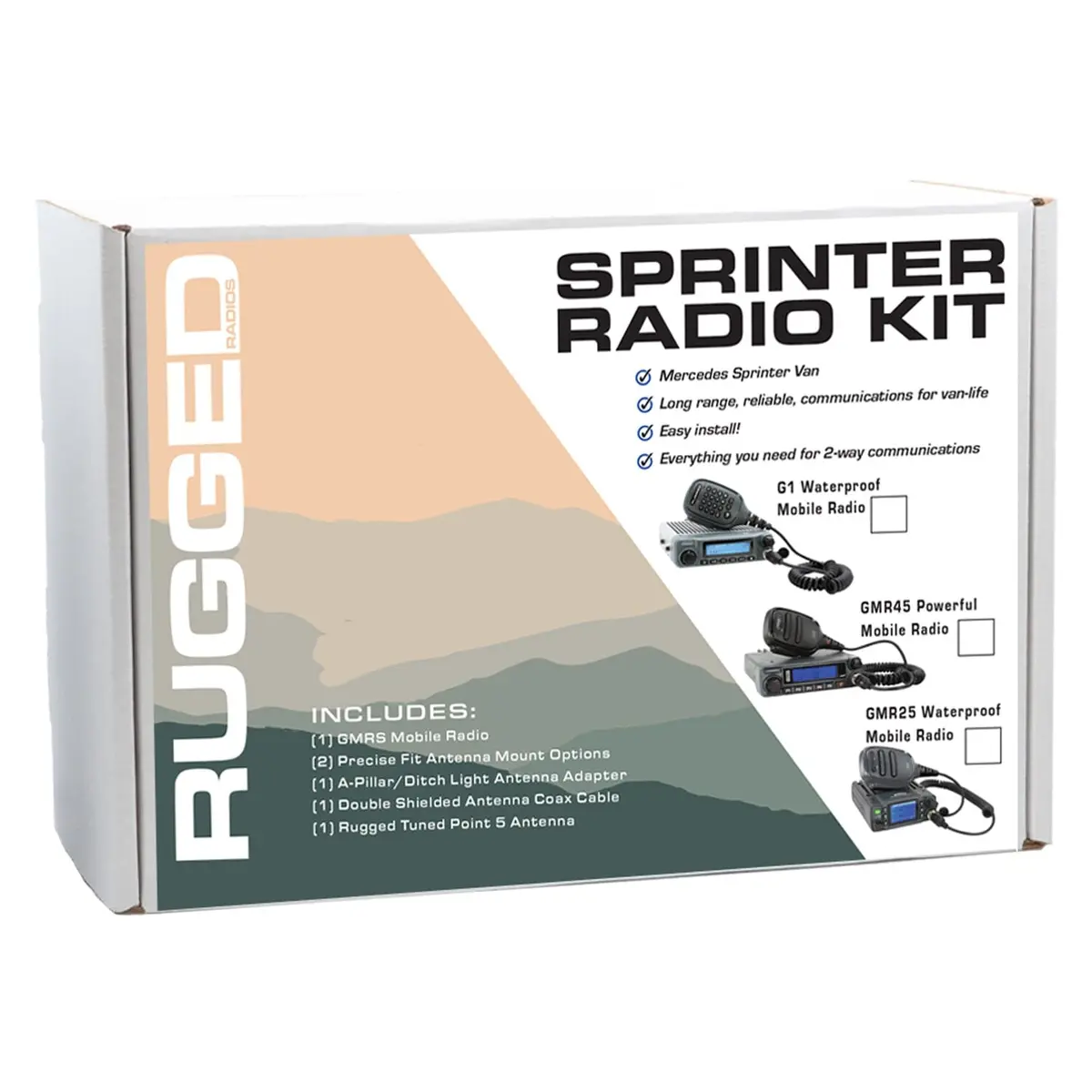 Mercedes Sprinter Van Two-Way Gmrs Mobile Radio Kit 1