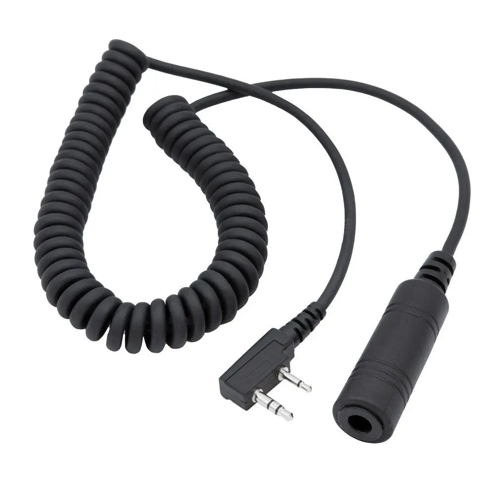 Offroad Headset / Helmet Coil Cord Cable For Rugged Radios And Kenwood Radios 1