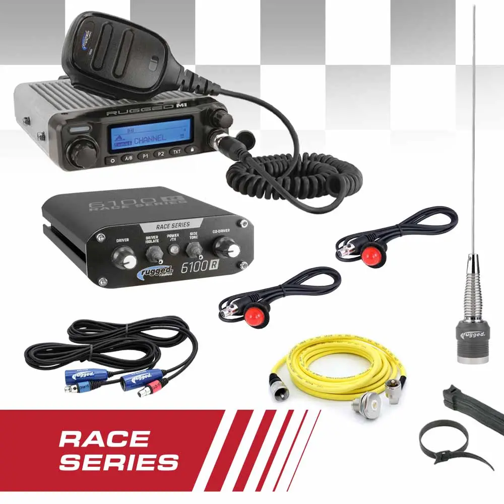 Complete Race Kit - Rugged Race Series Communication Kit With M1 Radio And 6100 Intercom 1