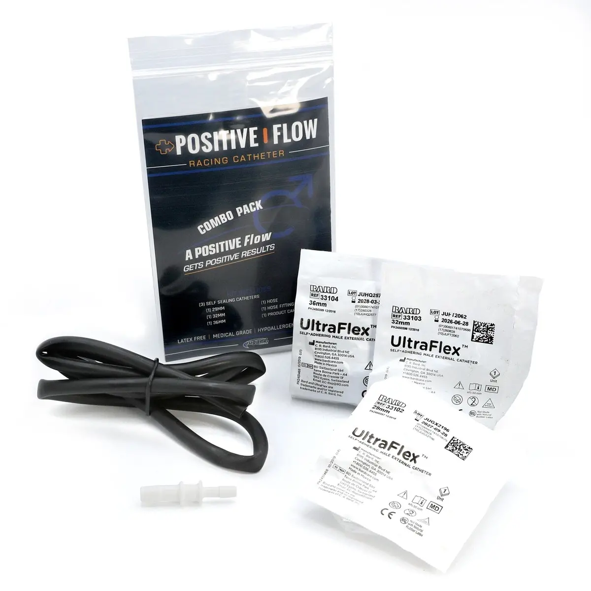Positive Flow Men's Racing Catheter - Combo Pack 1
