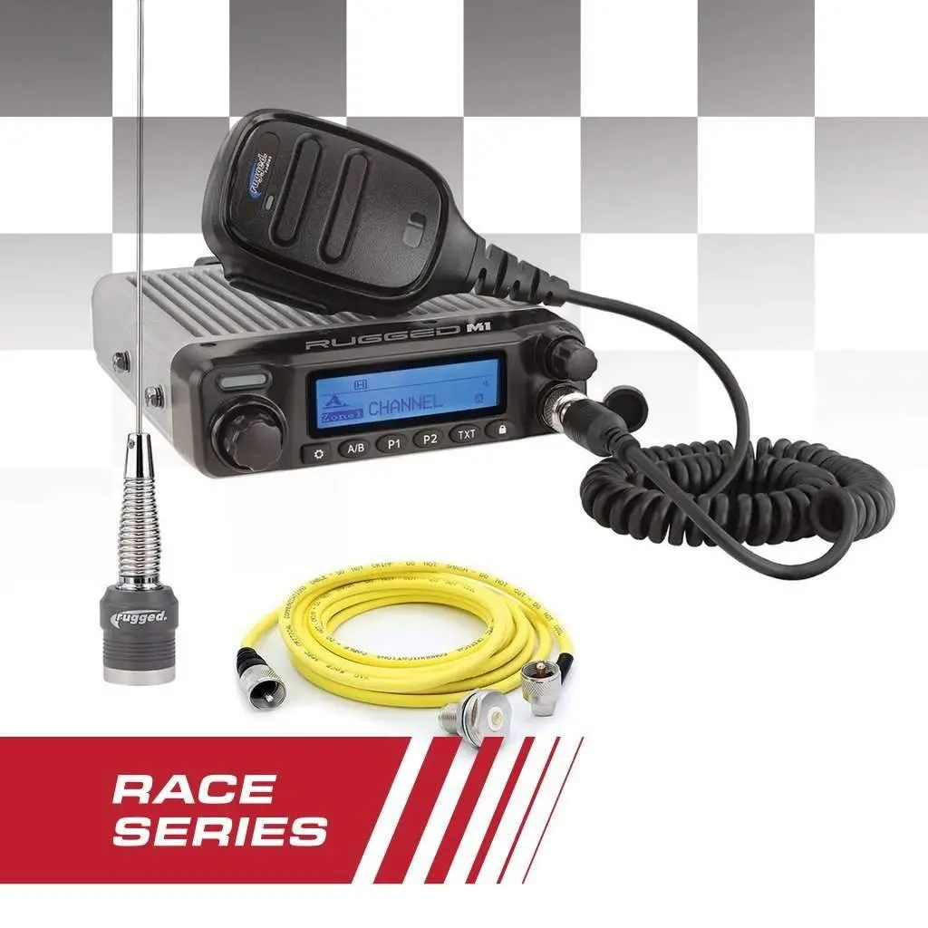 Race Radio Kit - Rugged Race Series M1 Mobile Radio With Antenna 1