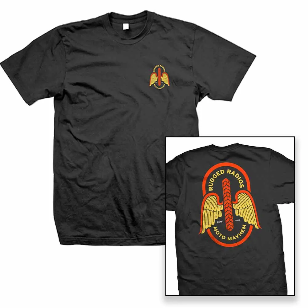 Rugged Radios Moto Mayhem T-Shirt - Black 1