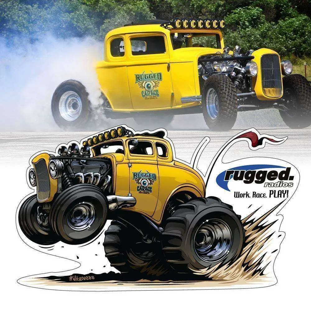 Rugged Radios '32 Die Cut Sticker 1