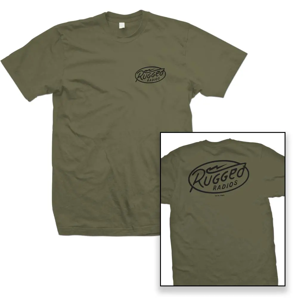 Rugged Radios Bolt T-Shirt - Green 1