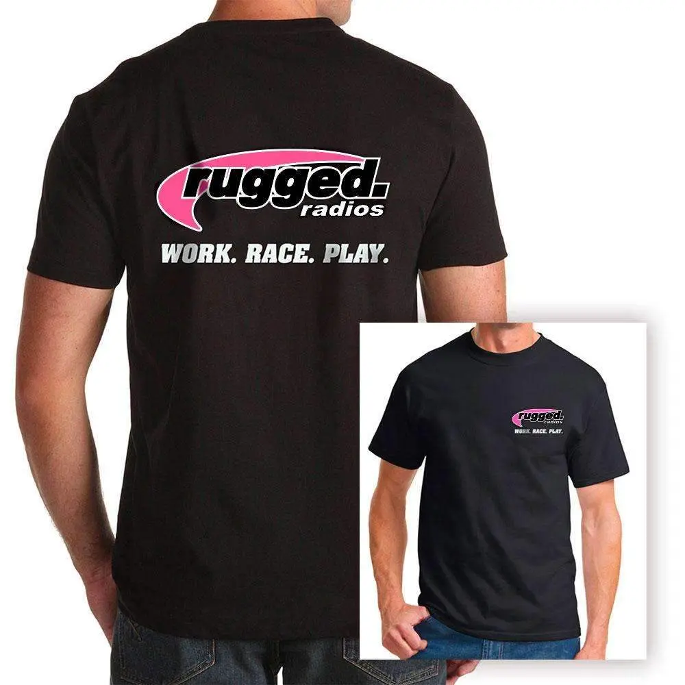 Rugged Radios Classic Pink T-Shirt - Black 1
