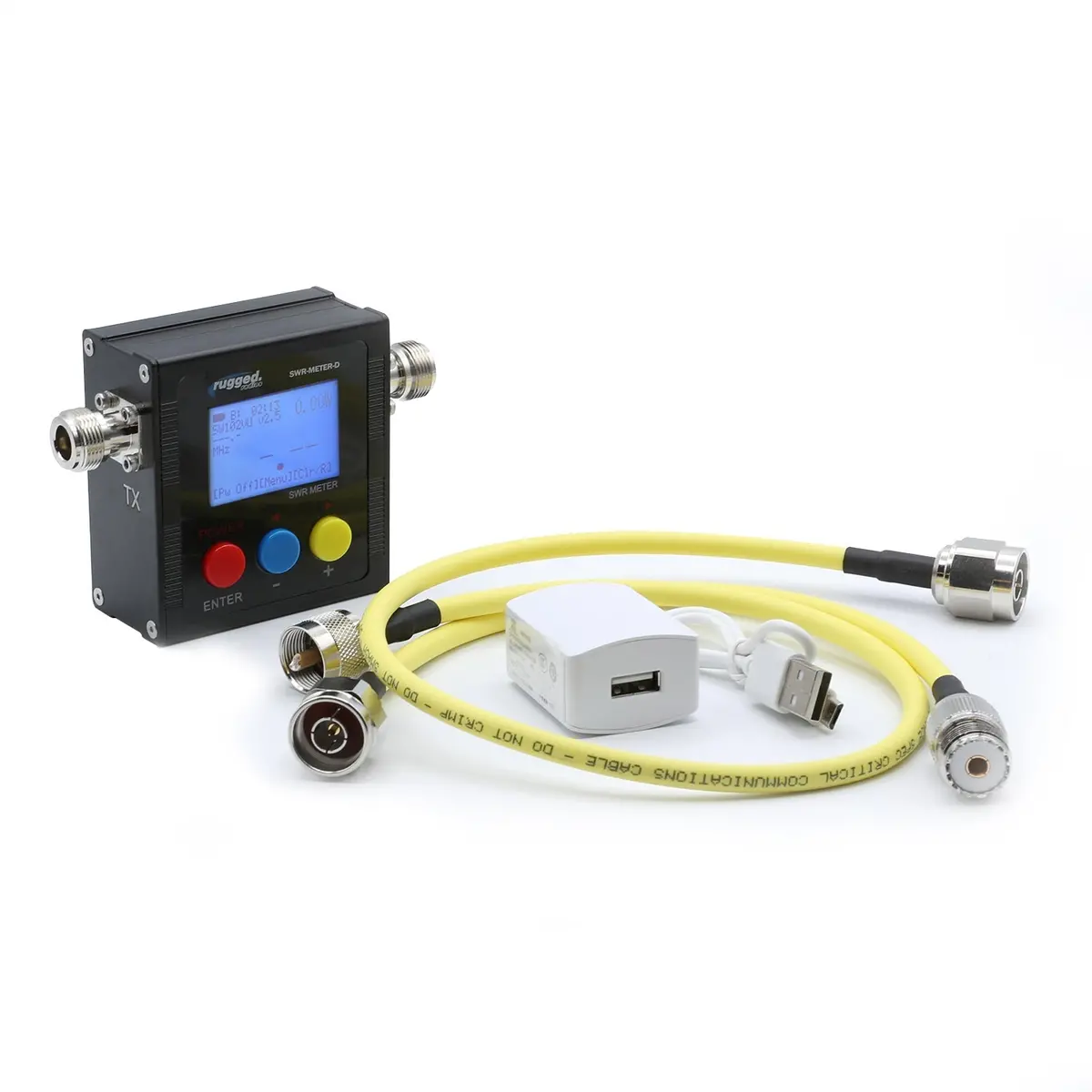 Swr Uhf & Vhf Antenna Power Meter With Cables 1