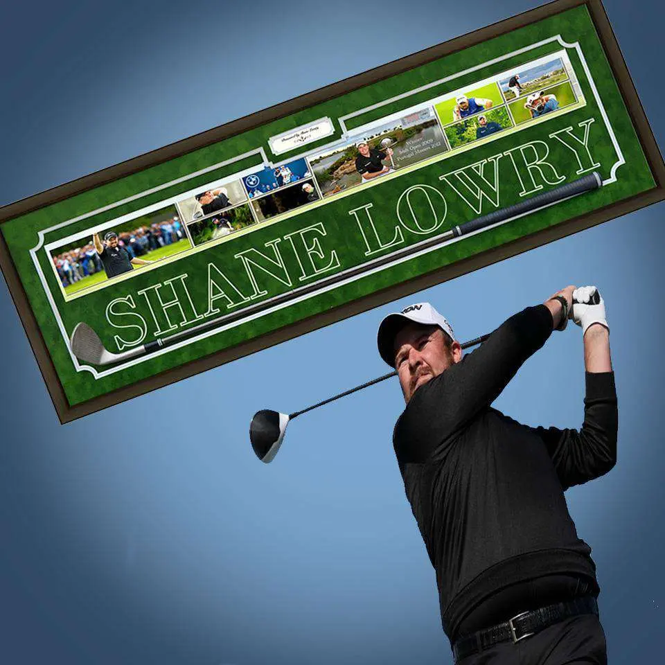 Shane Lowry Golf Club & Photo Collage 1