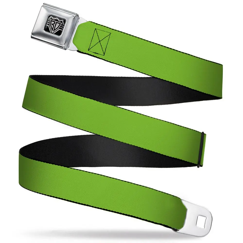 Ford Starburst Seatbelt Belt / Starburst Buckle + Green Webbing 1