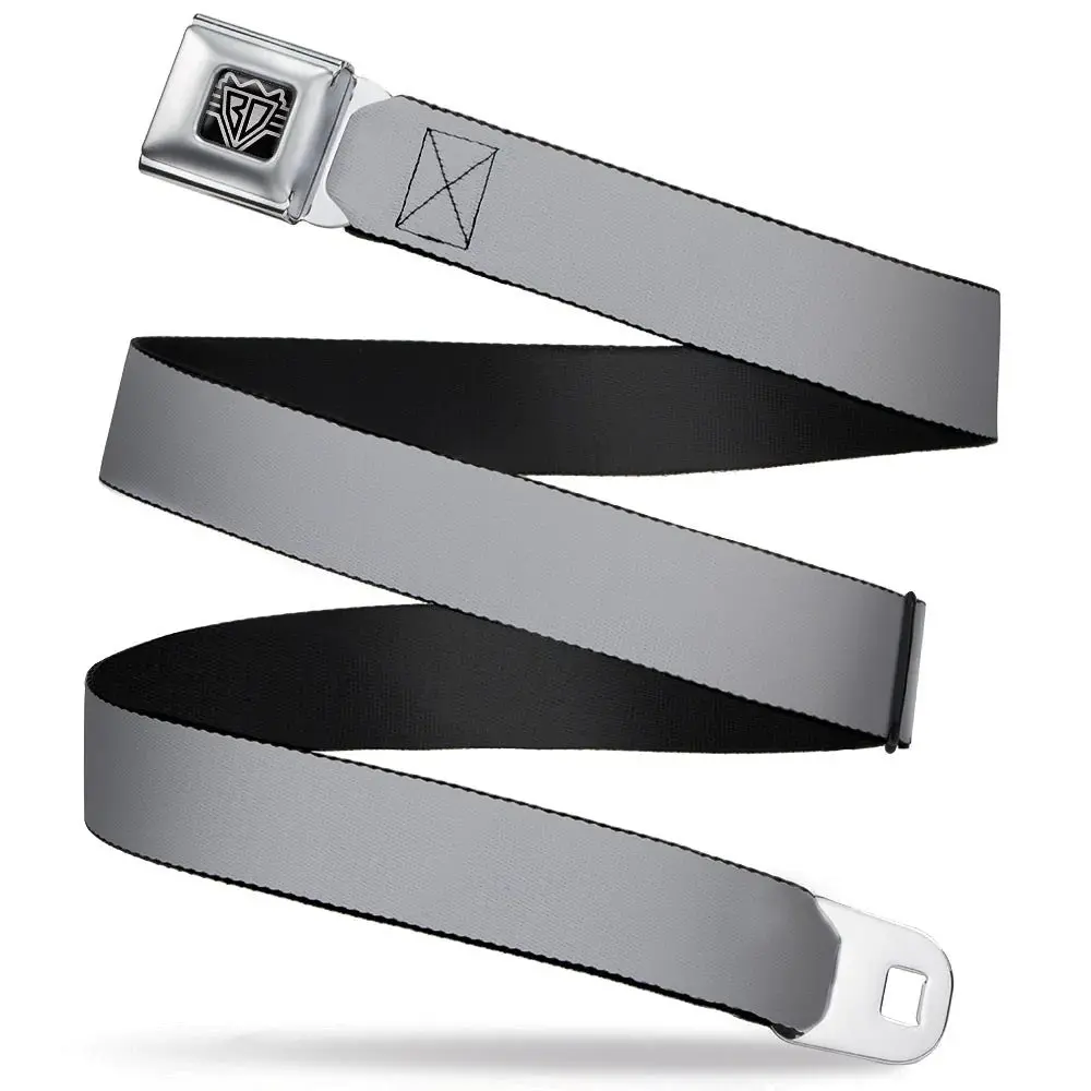 Spirit Of Detroit Seatbelt Belt / Spirit Of Detroit Logo + Silver Webbing 1