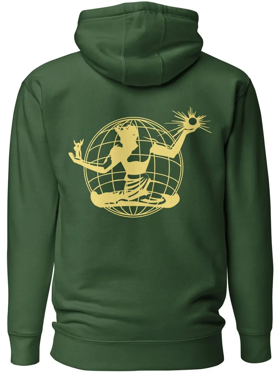 Spirit Of Detroit Worldwide Premium Unisex Hoodie - Green / Yellow 1