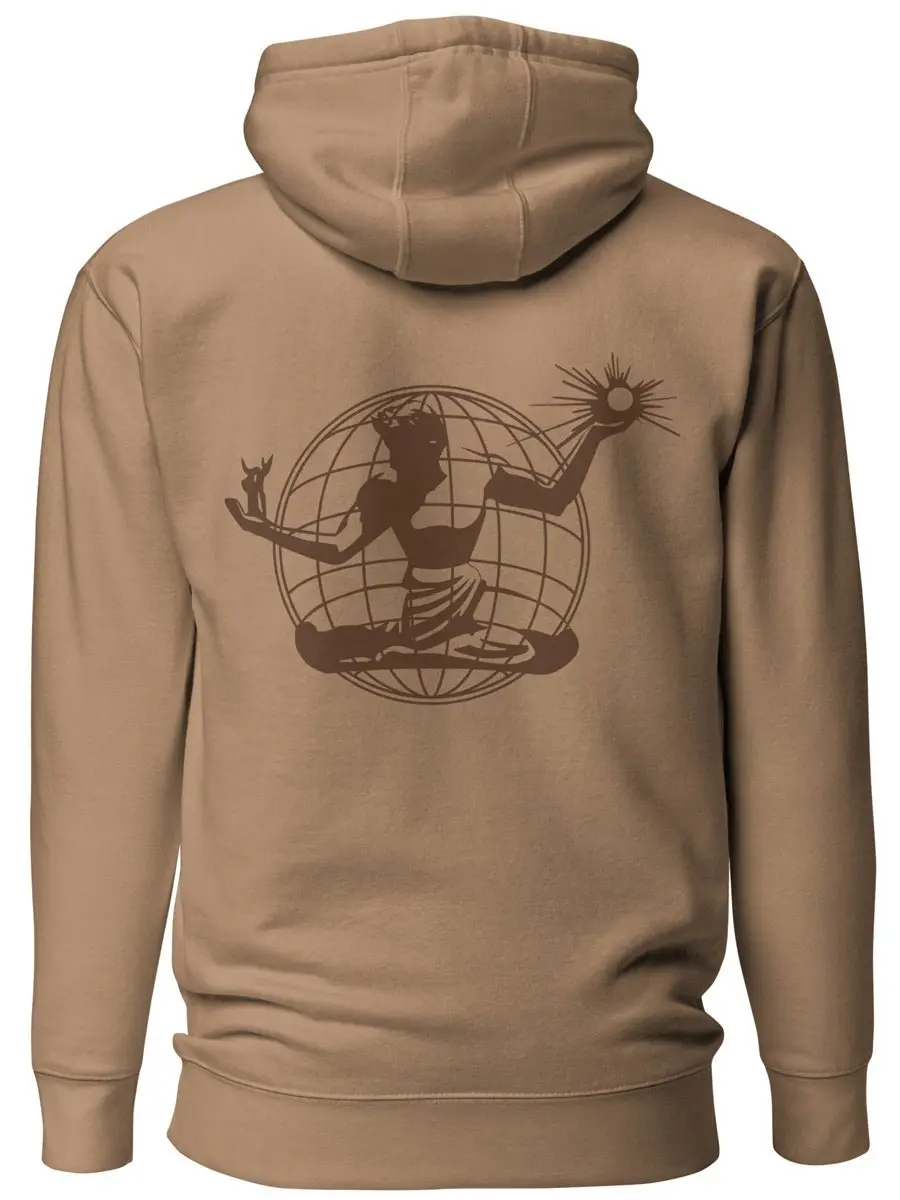 Spirit Of Detroit Worldwide Premium Unisex Hoodie - Khaki / Brown 1