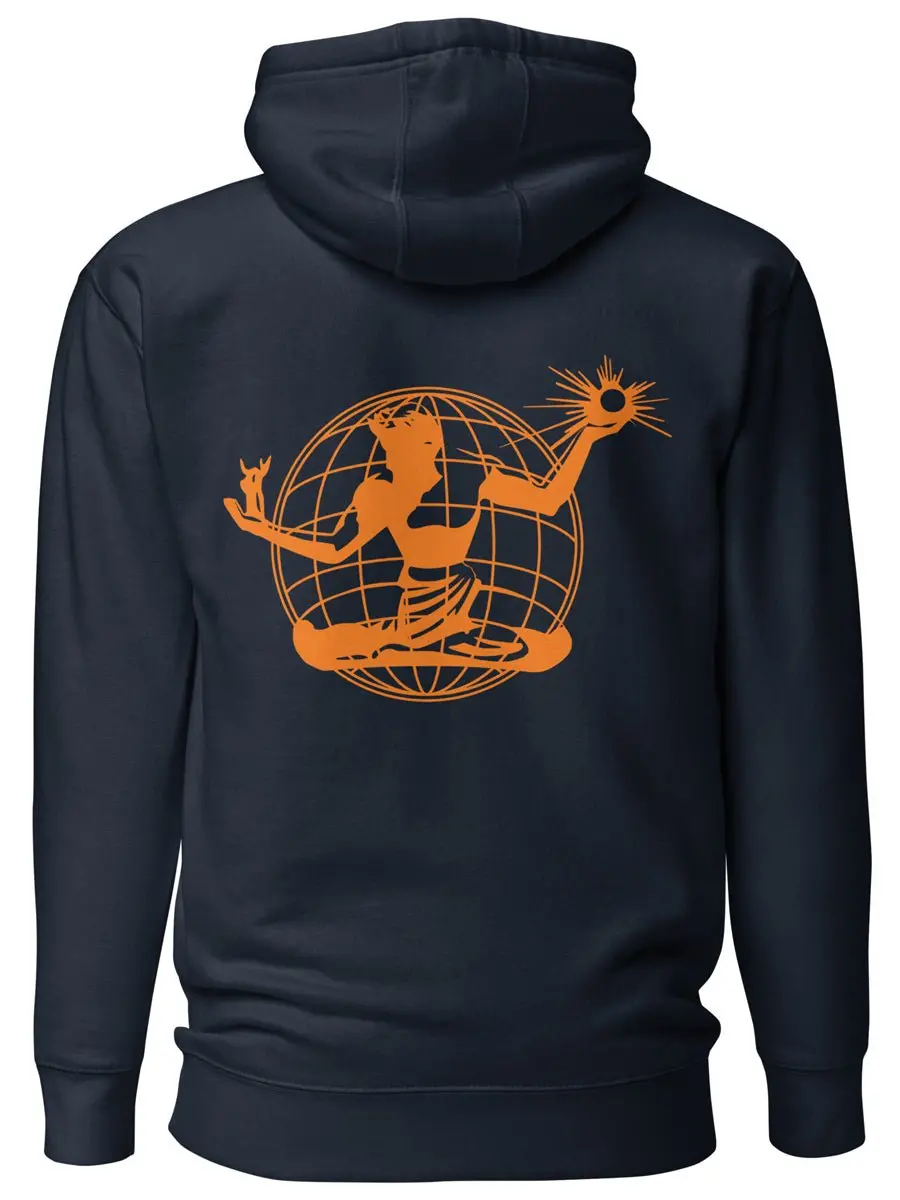 Spirit Of Detroit Worldwide Premium Unisex Hoodie - Navy / Orange 1