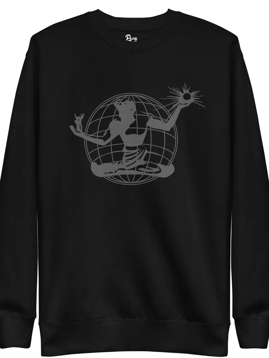 Spirit Of Detroit Worldwide Premium Sweatshirt - Black / Dark Gray 1