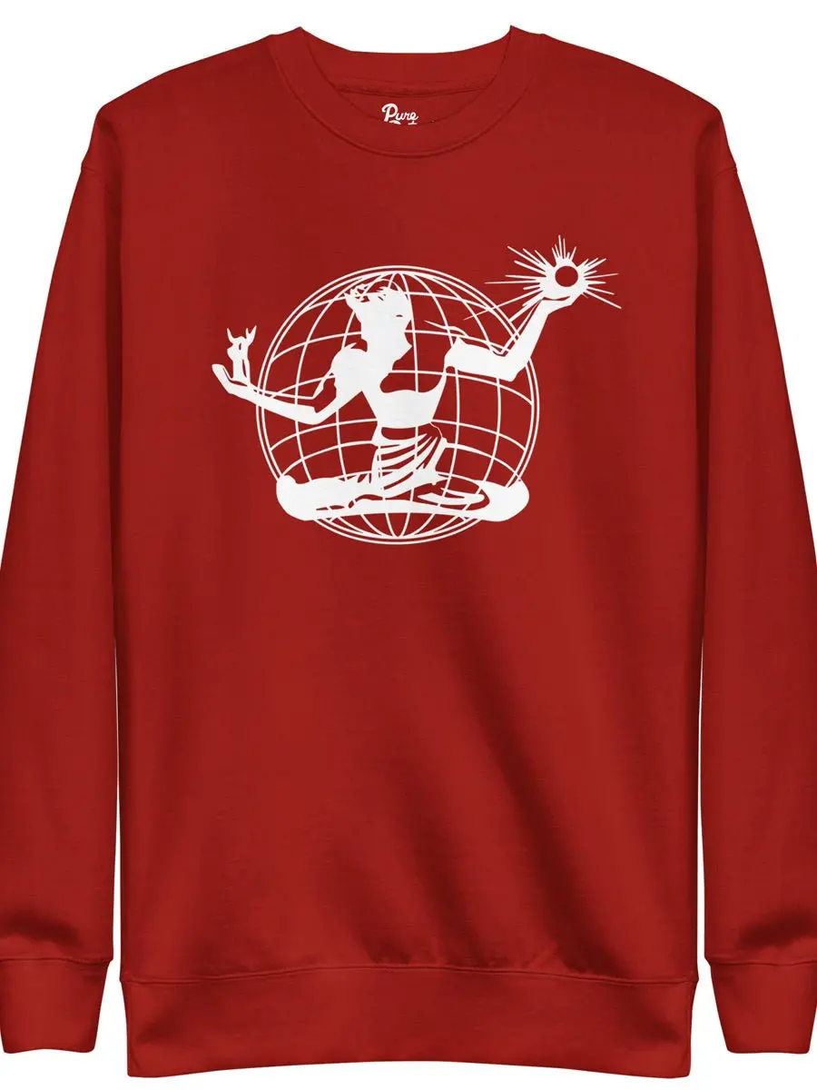 Spirit Of Detroit Worldwide Premium Sweatshirt - Cardinal / White 1