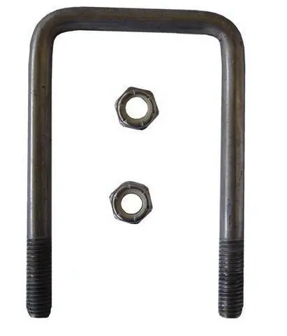 1/2" Square Stainless Steel Trailer U-Bolt, A=3 1/8" B=6 1/4" 1