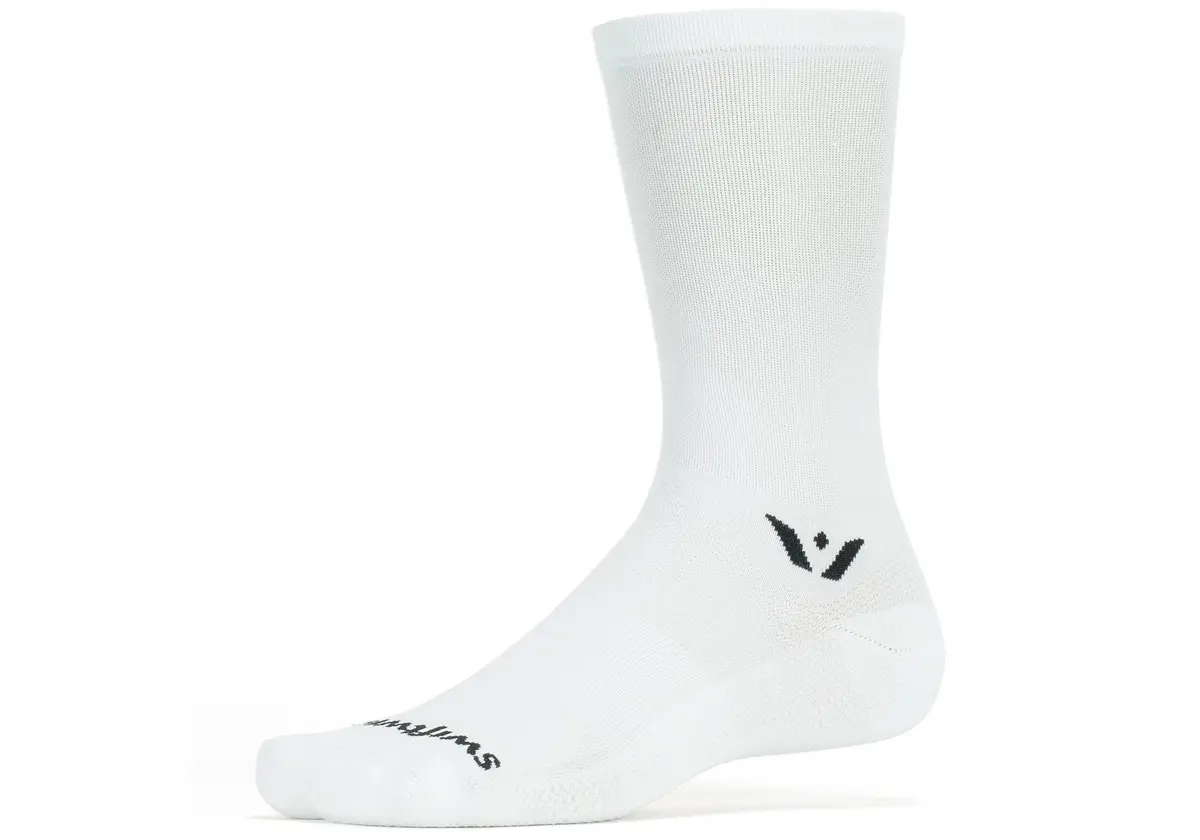 Swiftwick Apsire 7 Socks - White 1