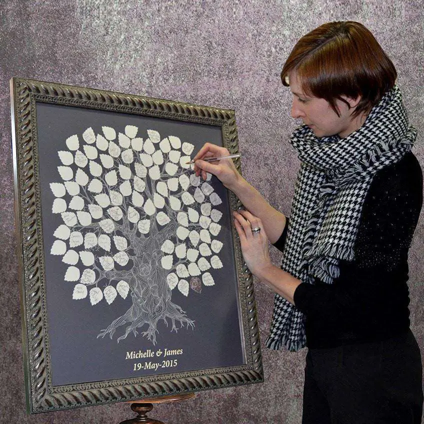 Our Wedding Signing/Fingerprint Tree 1