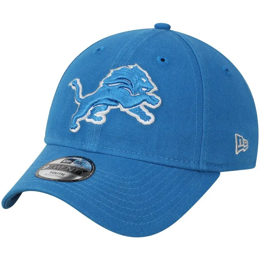 New Era Youth Detroit Lions Primary Core Classic 9Twenty Adjustable Hat / Blue 1