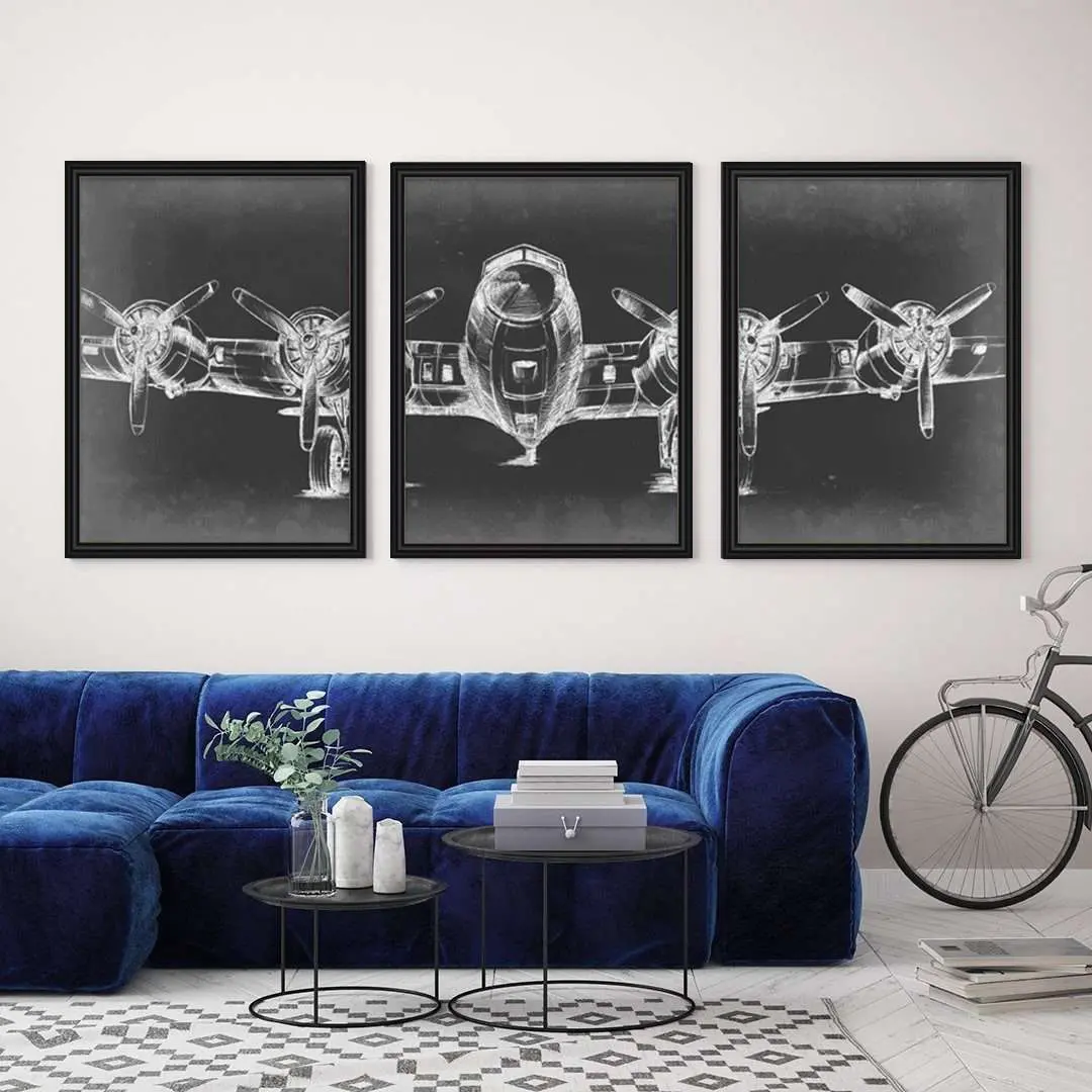Modern Frame Decor 3 Set Frame Collection (Prints Optional) 1