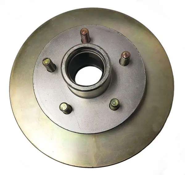 Ufp By Dexter Db-42 Zinc Plated Hub/Rotor, 5 On 4.5" - 3.7K, 10.25D. #41035 1