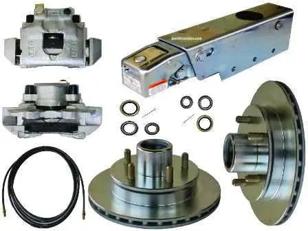Trailer Buddy Disc Brake Conversion Kit W/ A-60 Actuator & Reverse Solenoid, 3500Lb. Axle. #Kit22 1