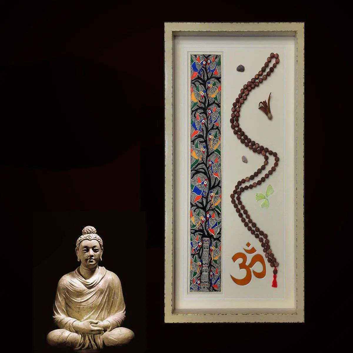 Buddhist Prayer Beads And Bodhi Print 1