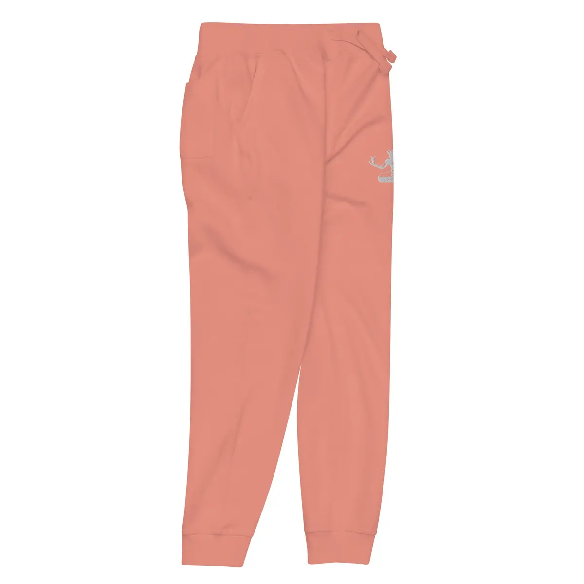 Spirit Of Detroit Premium Embroidered Unisex Fleece Sweatpants - Mauve / White 4