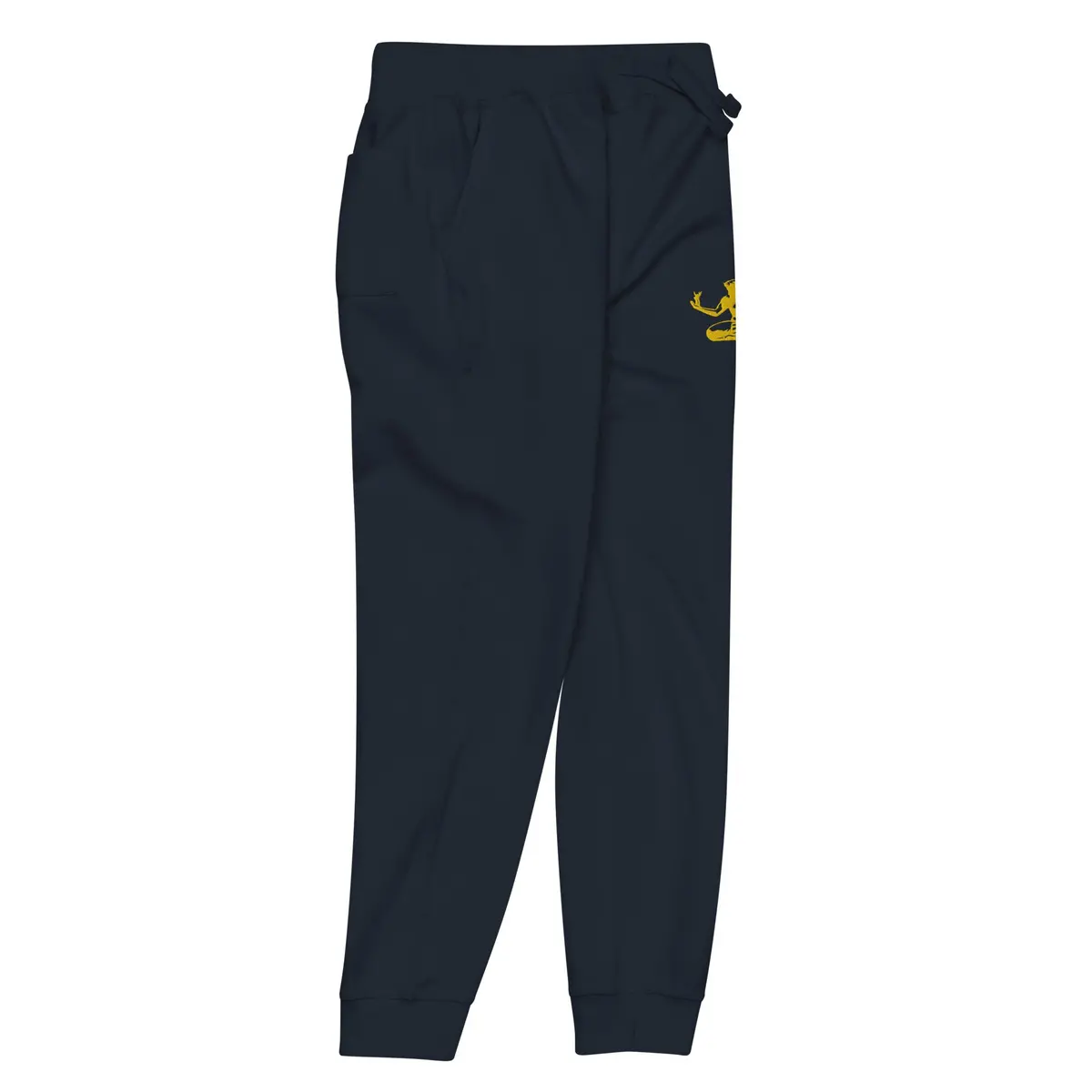 Spirit Of Detroit Premium Embroidered Unisex Fleece Sweatpants - Navy / Gold 4
