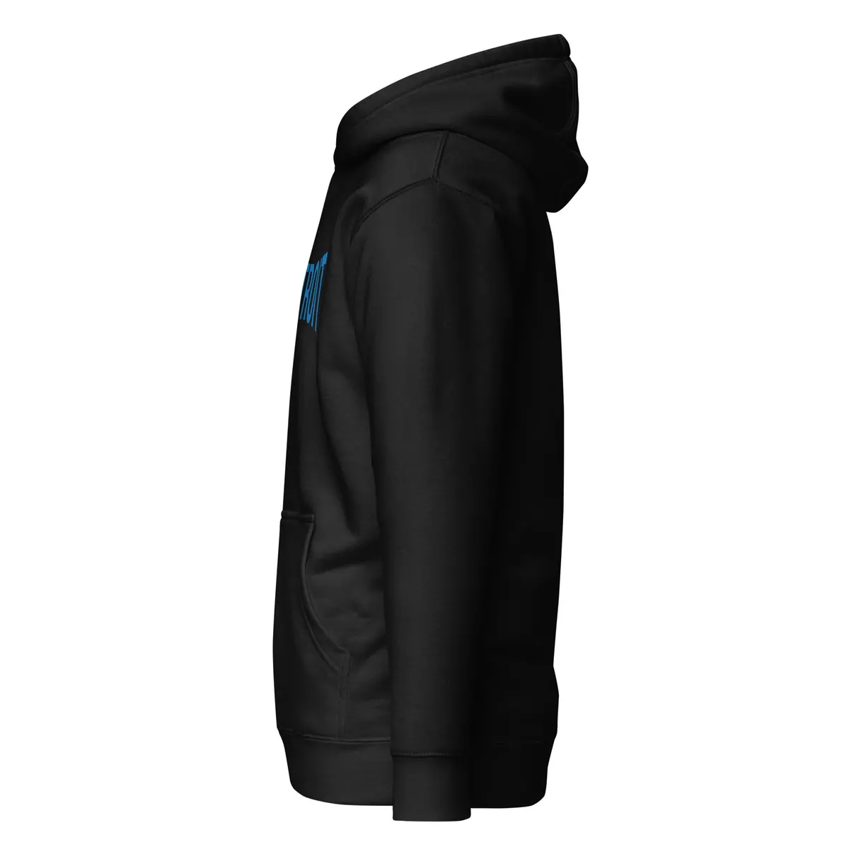 Detroit Champ Premium Pullover Unisex Hoodie - Black / Blue 3
