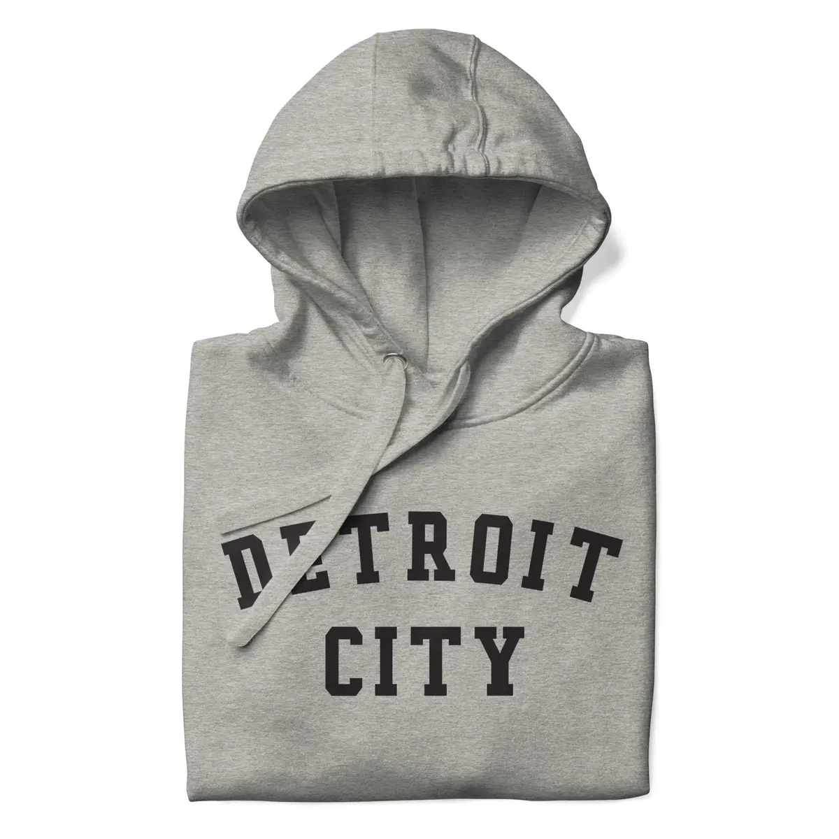 Detroit City Premium Pullover Unisex Hoodie - Athletic Gray / Black 3