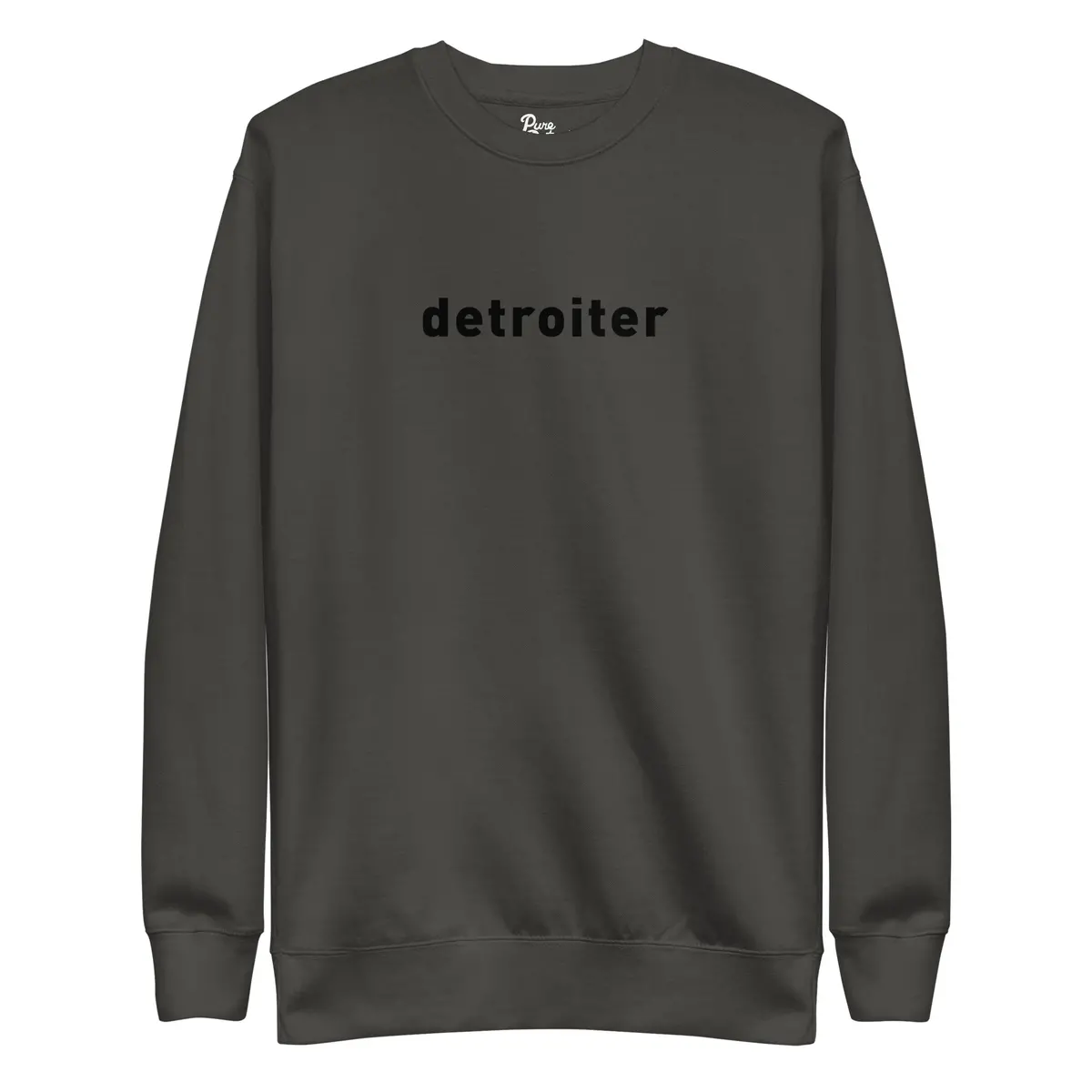 Detroiter Unisex Premium Sweatshirt - Vintage Black / Black 1