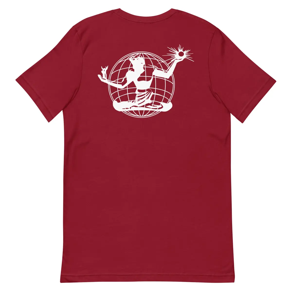 Spirit Of Detroit Worldwide Unisex Premium T-Shirt - Cardinal / White 3