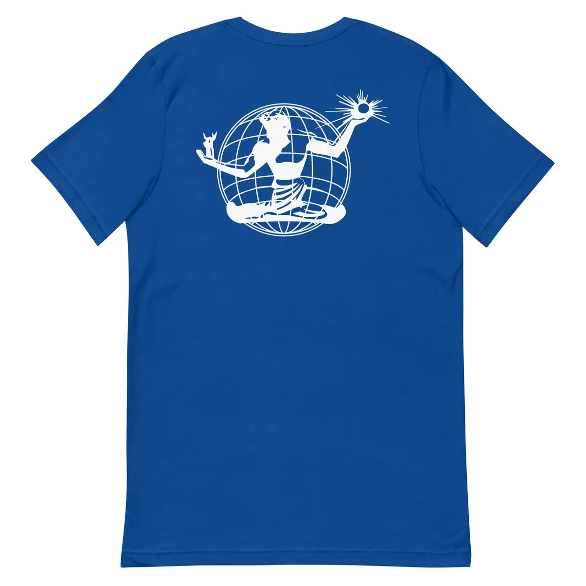 Spirit Of Detroit Worldwide Unisex Premium T-Shirt - Royal / White 3