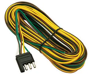 20' Wishbone Flat-4 Trailer Wiring Harness # Ww70020-4 1