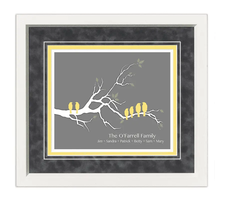 Family Tree Gift Frame (Yellow) 1