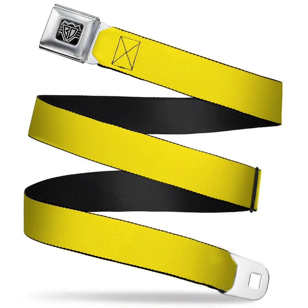 Ford Starburst Seatbelt Belt / Starburst Buckle + Yellow Webbing 1