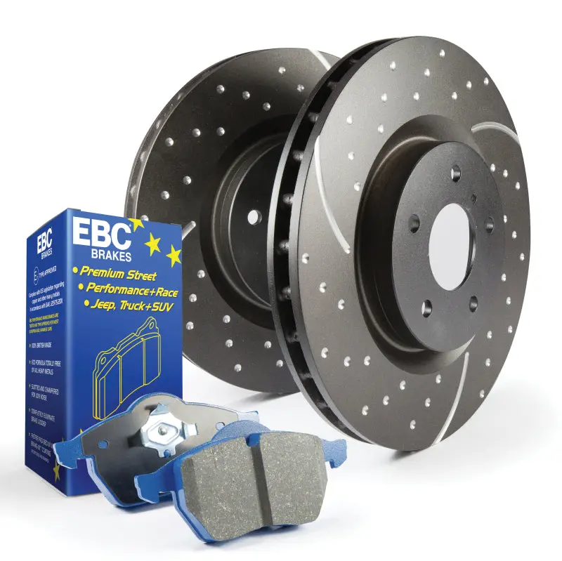 Ebc S6 Brake Upgrade Kit – Bluestuff Pads + Gd Drilled & Slotted Rotors 1