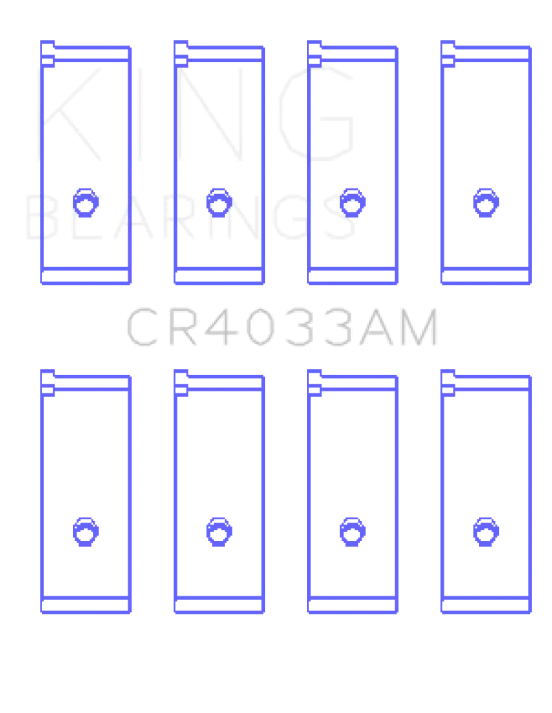 King Oversized Rod Bearing Set For Acura/Honda Sohc & Dohc 16-Valve Engines – +0.75Mm 1