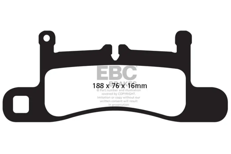 Ebc Yellowstuff Rear Brake Pads For 2012–2015 Porsche 911 (991) Carrera 3.4L — Cast Iron Rotor Compatible 1