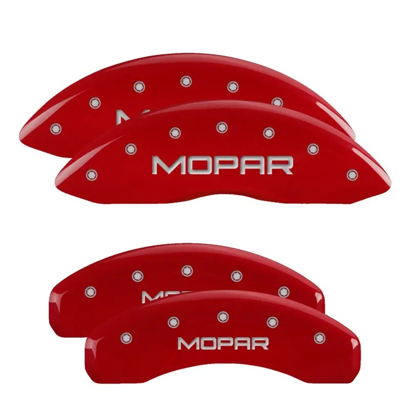 Mgp Engraved Caliper Covers – Front & Rear, Yellow Finish With Black Charcoal Accent For 2006 Dodge Durango 1