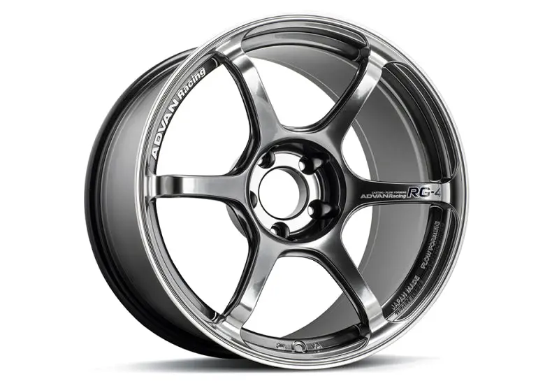 Advan Rg-4 18X9.5-Inch +45 Offset Racing Wheel – Hyper Black Finish With Centering Ring 1